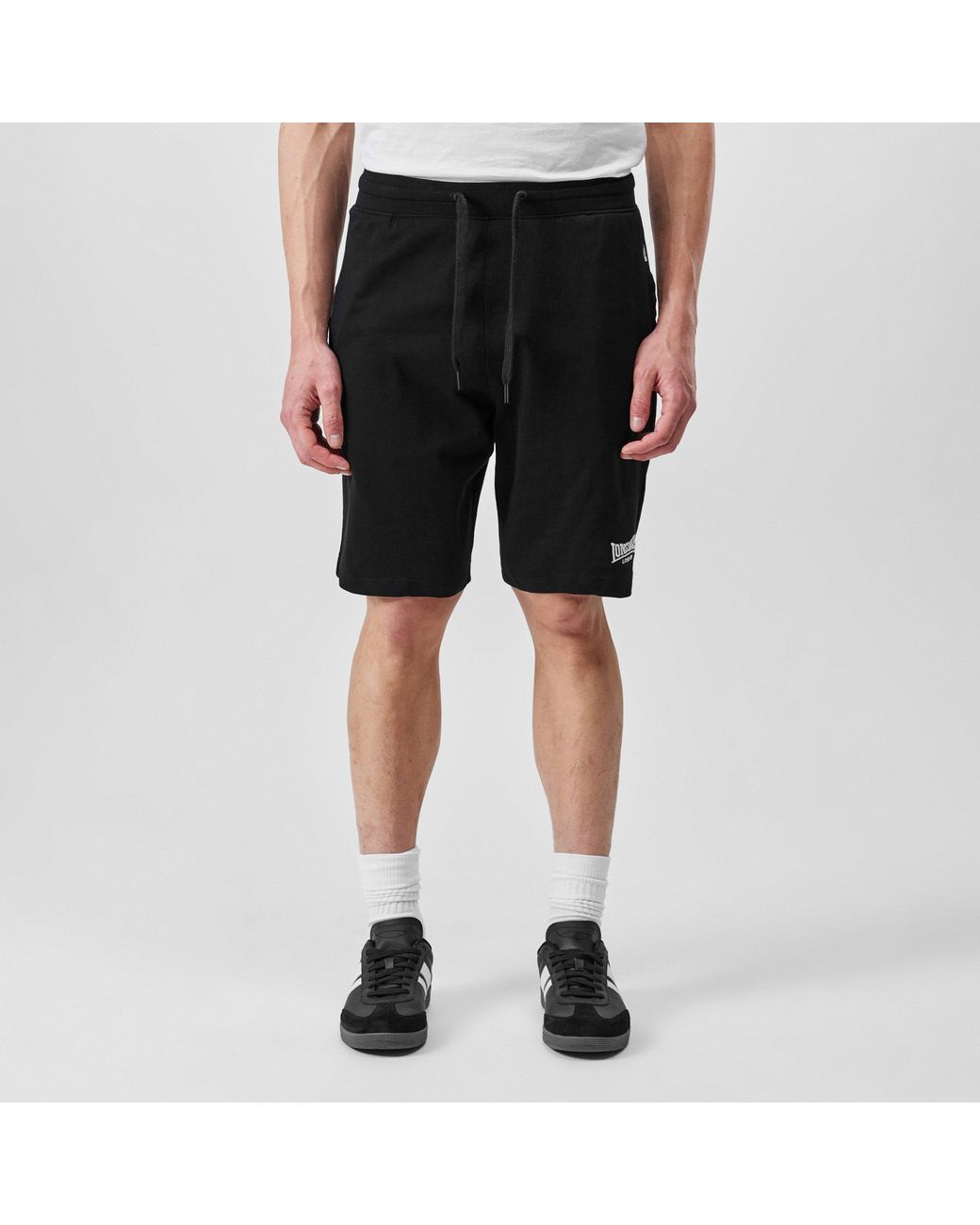 Lonsdale Blue Lightweight Jersey Lounge Shorts for men