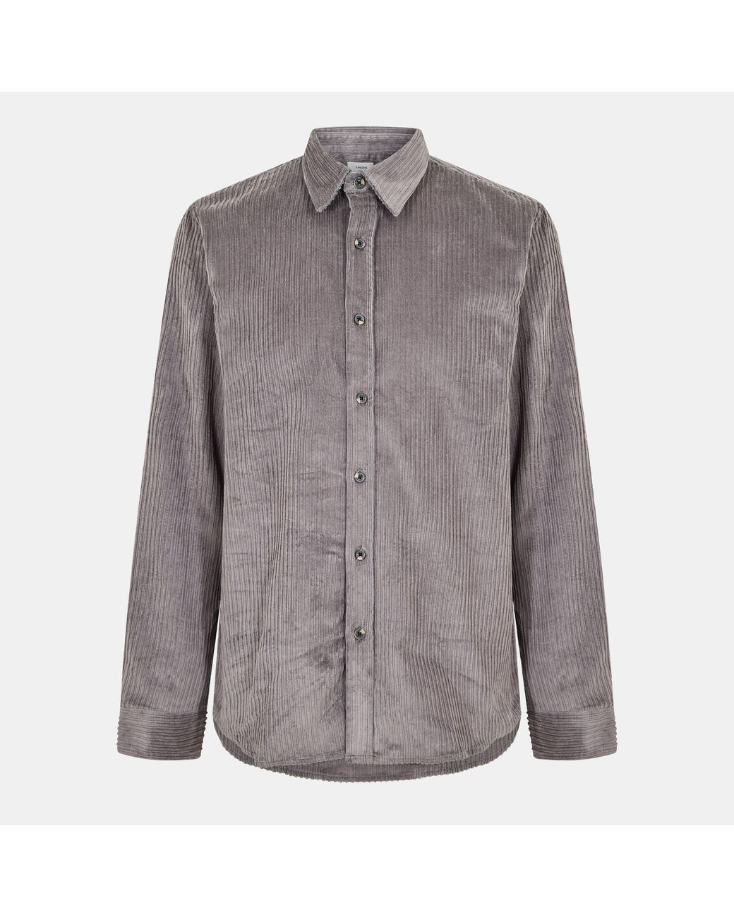 Peter Werth Gray Elmore Long Sleeve Plain Shirt for men