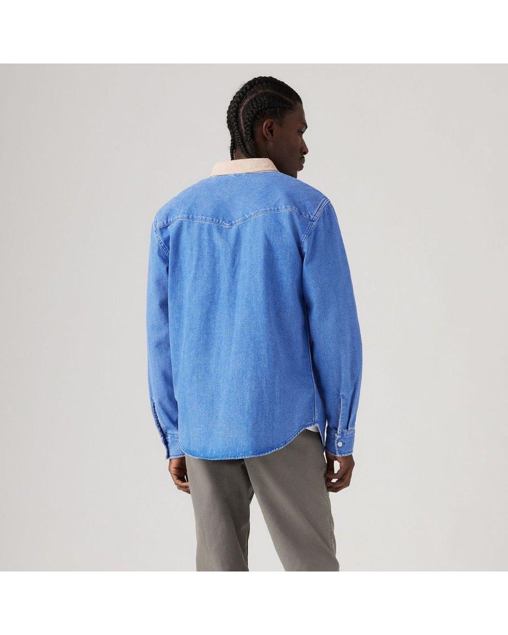 Levi's Blue Levi's Rlx Wstrn Shirt for men