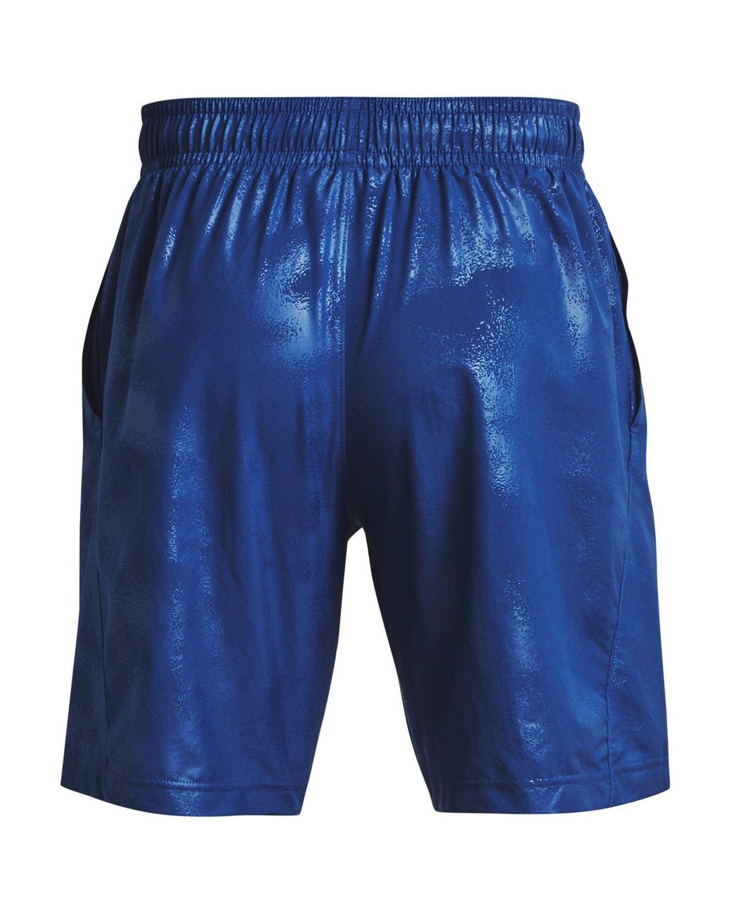 Under Armour Blue Woven Emboss Gym Shorts for men