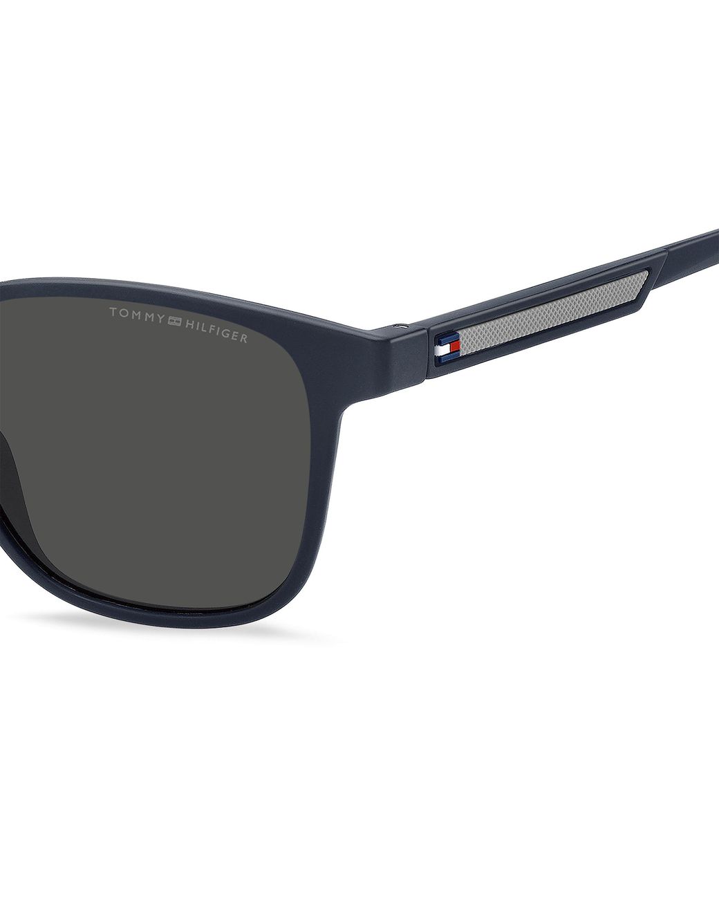 Tommy Hilfiger Black Sn63 Full-Rim Rectangle Sunglasses for men