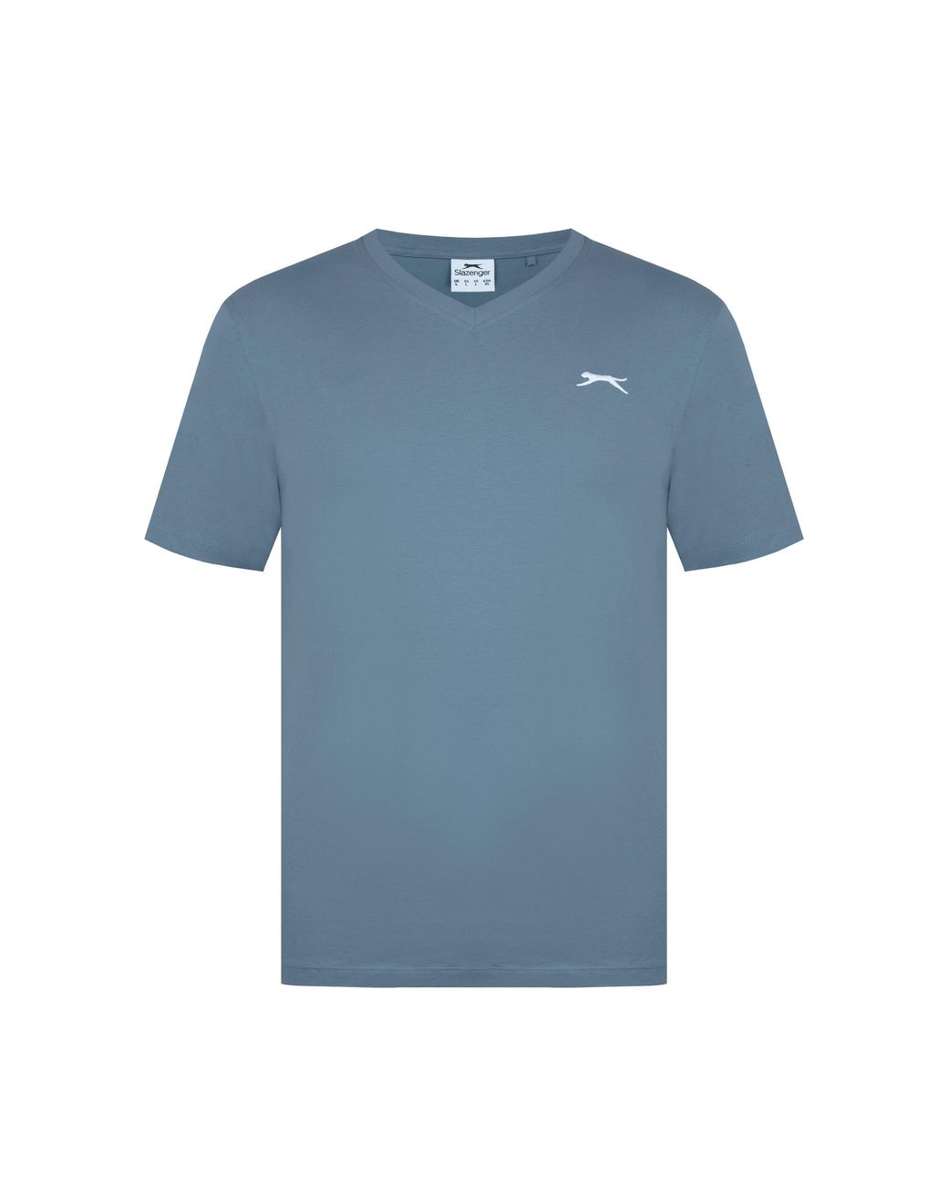Slazenger 1881 Blue V Neck T Shirt for men