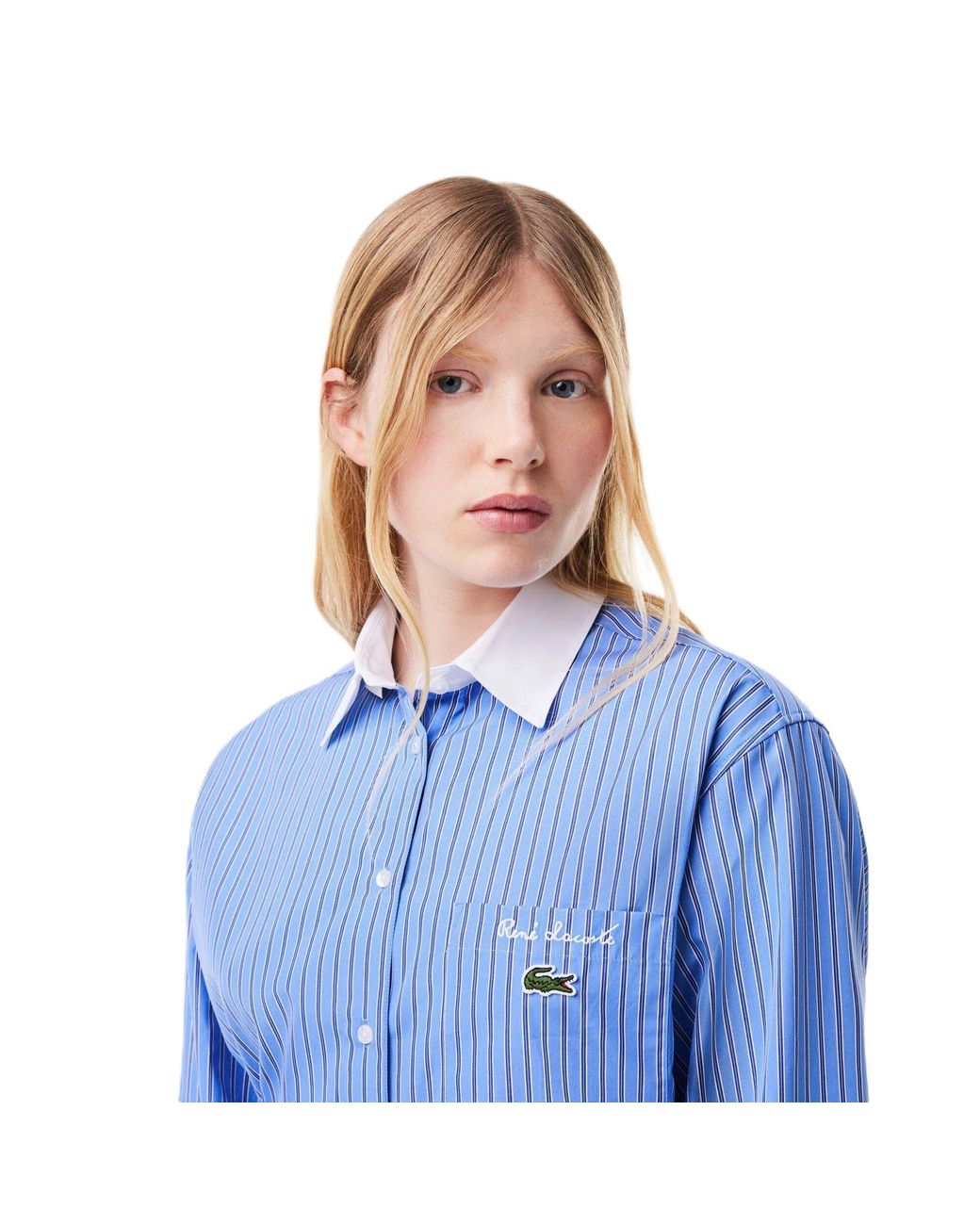 Lacoste Blue Long Sleeve Dress Shirt