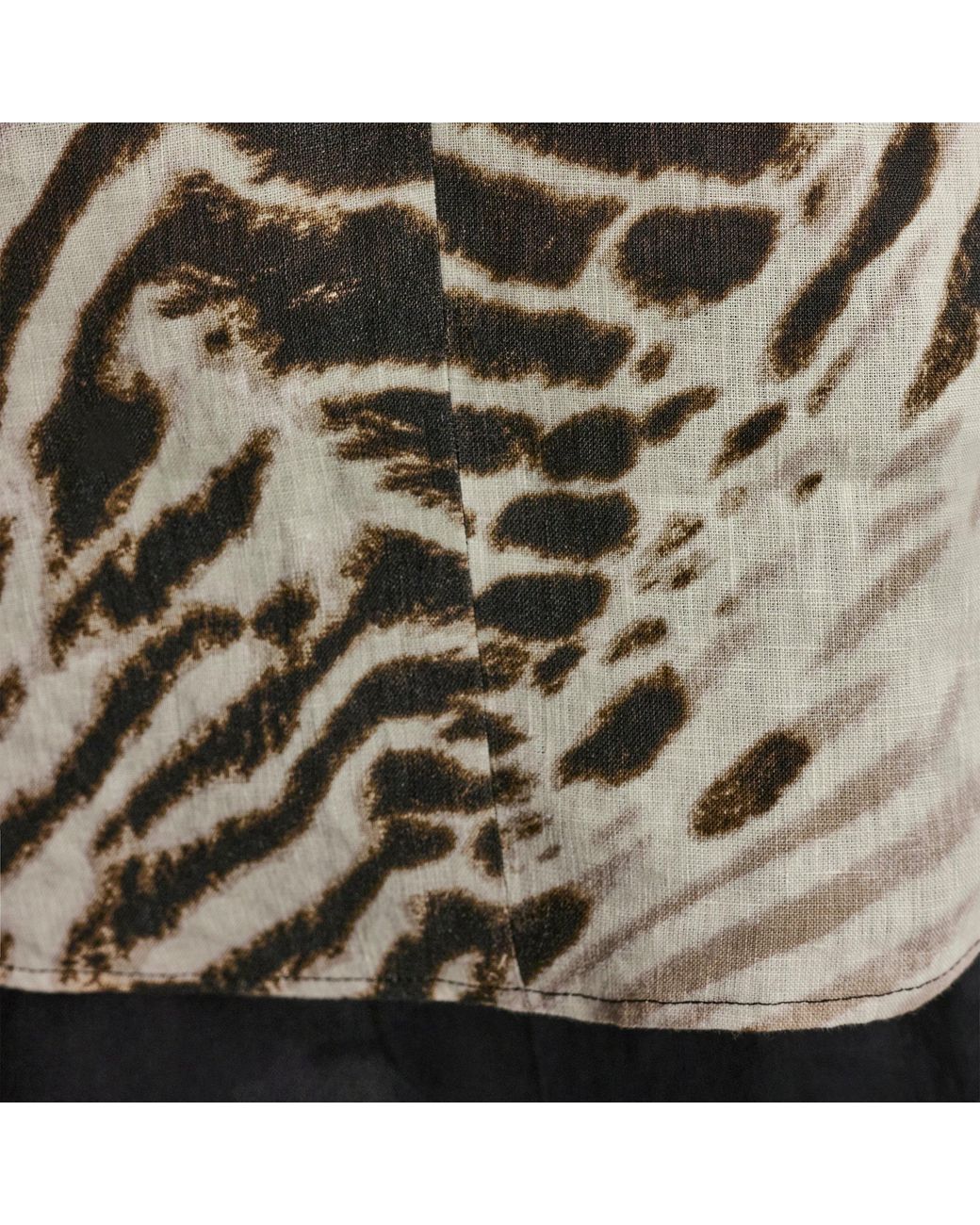 DKNY Multicolor Short Sleeve Blouse