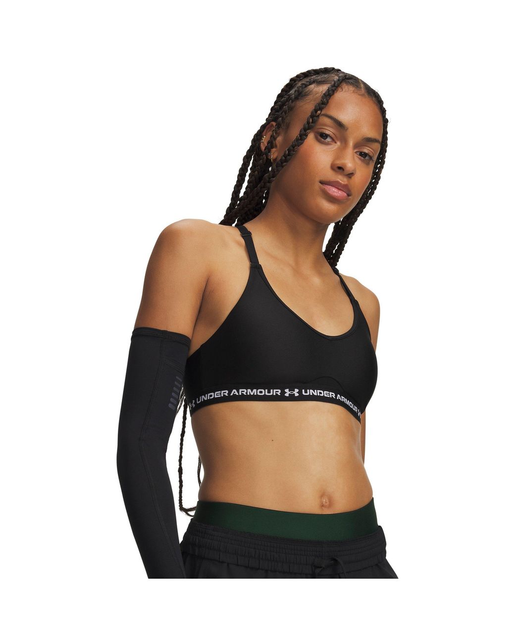 Under Armour Black Crossback Low Strappy Sports Bra Ultimate