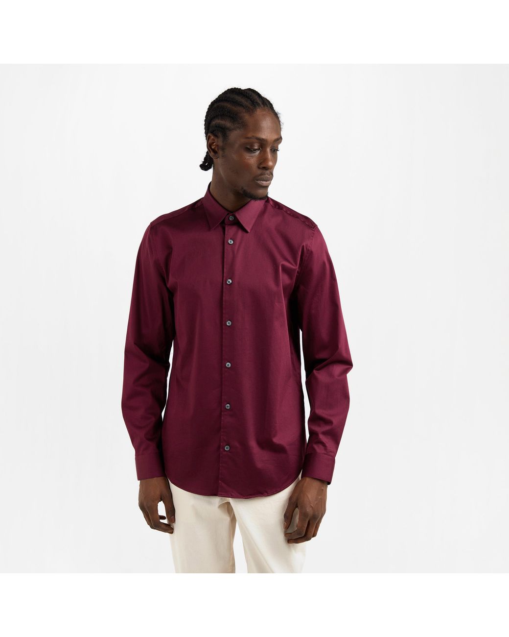Ted Baker Purple Long-Sleeve Cotton Shirt for men