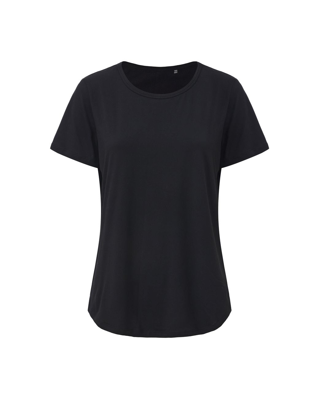 La Gear Black Essential Pleat-Back T-Shirt