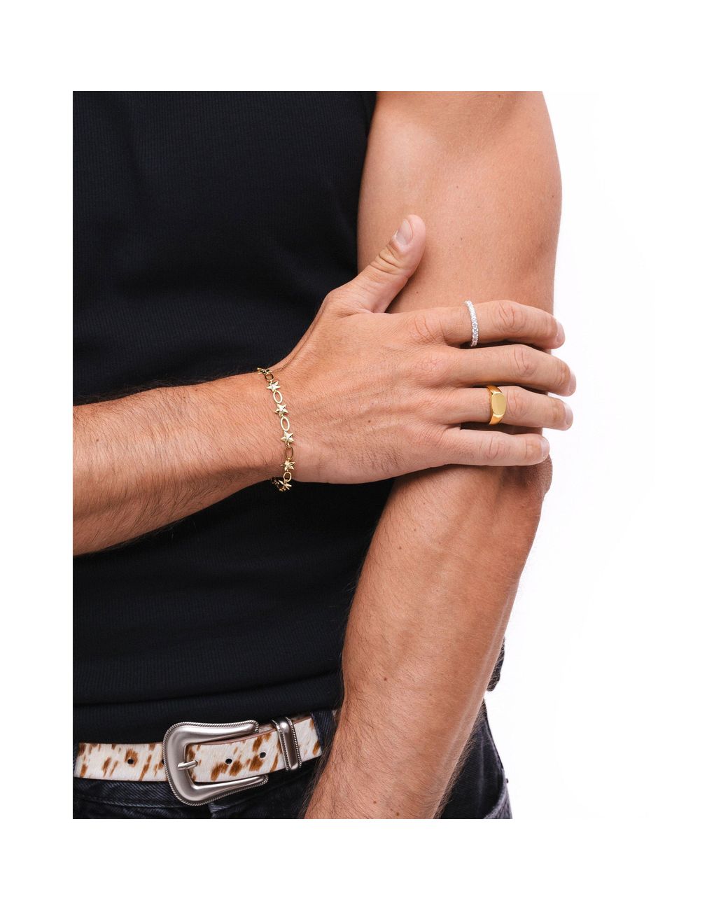 Common Lines Metallic Stella Bracelet