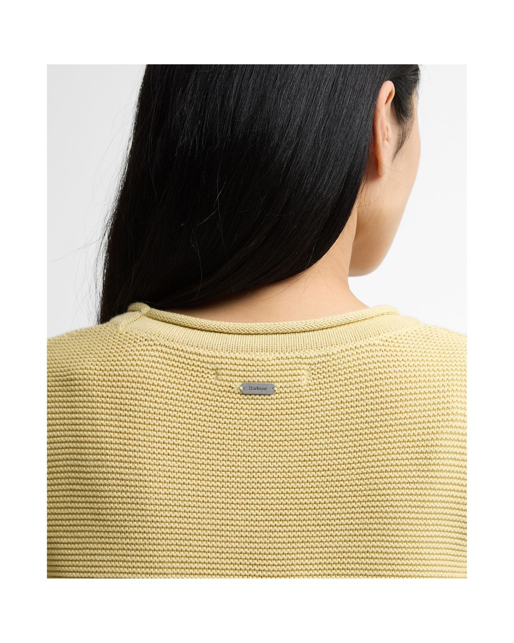 Barbour Yellow Crew Neck Jumper
