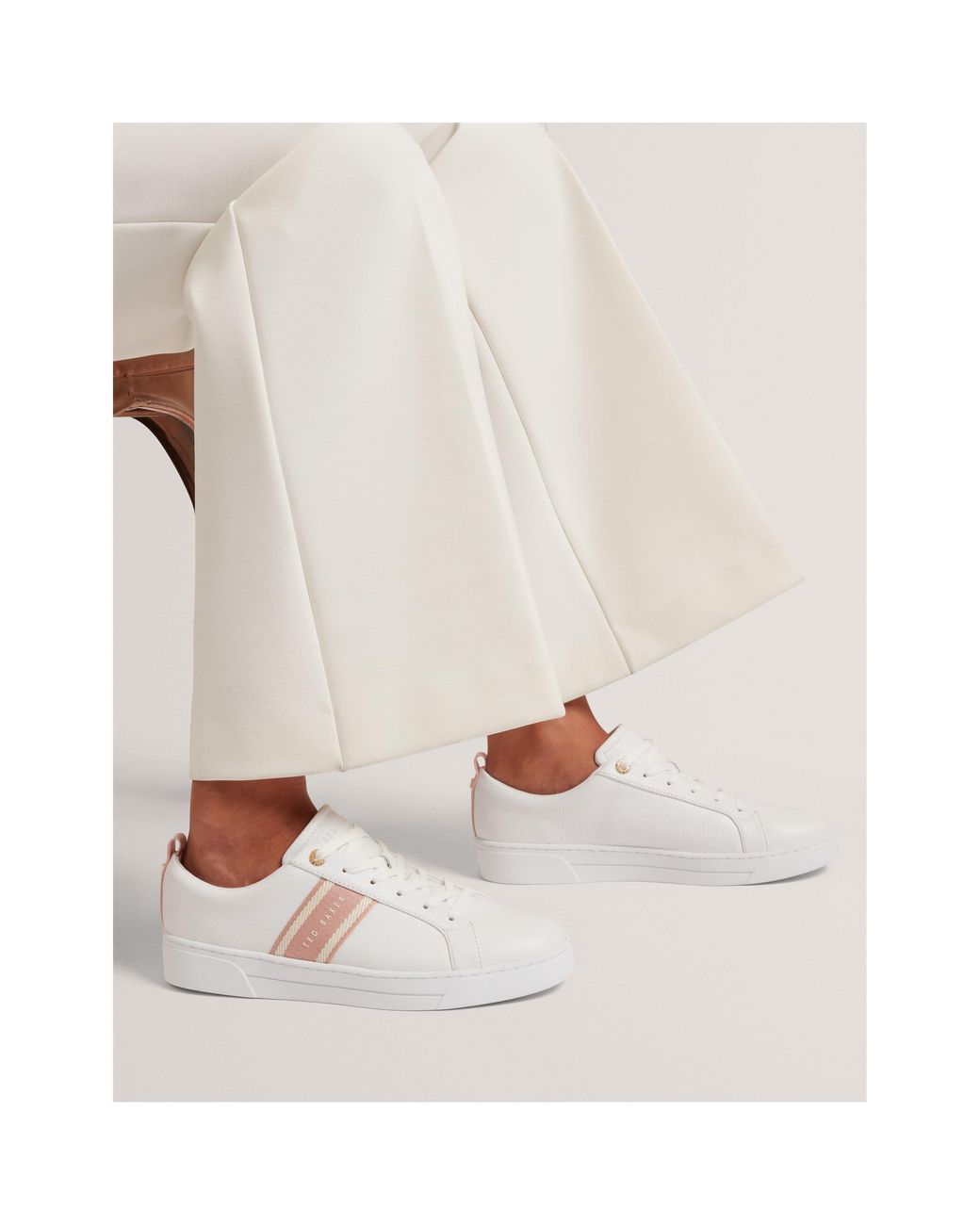 Ted Baker White Low-Top Trainers
