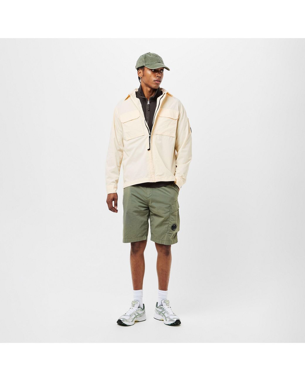 C P Company Natural Gabard Overshirt for men