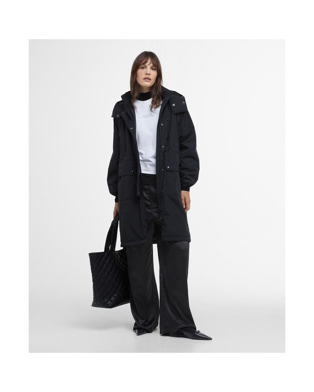 Barbour Black Kaylee Insulated Showerproof Rain Anorak