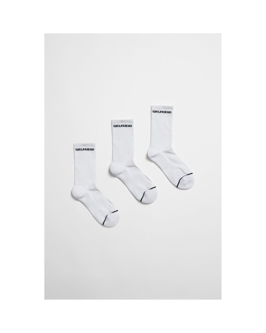 GIRLFRIEND COLLECTIVE White Quarter Socks