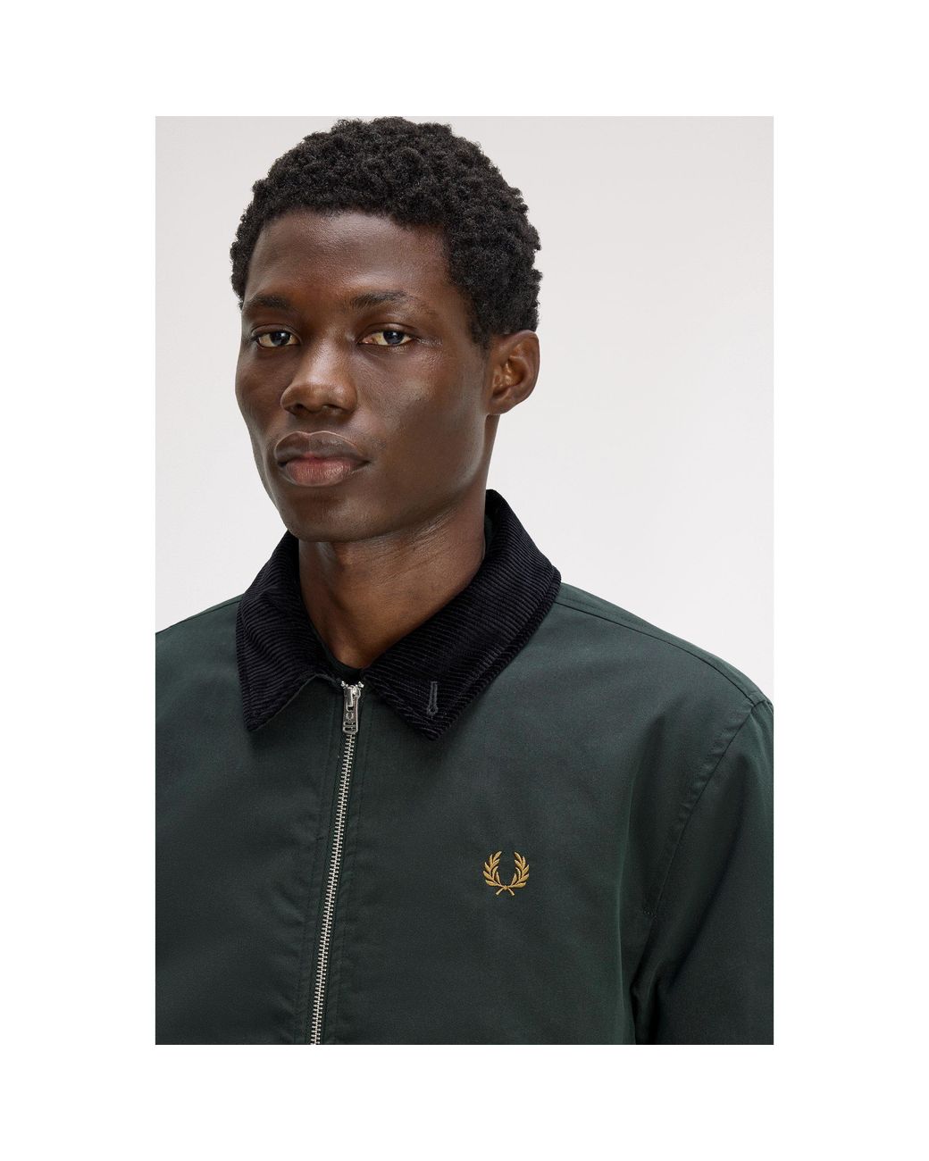 Fred Perry Black Caban Barn Jacket for men