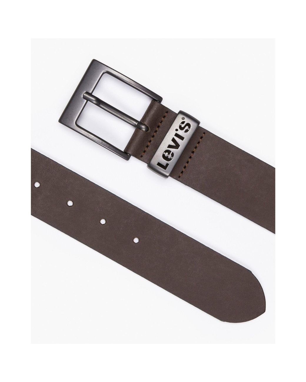 Levi's Brown Ashland Metal Harness Leather Belt for men