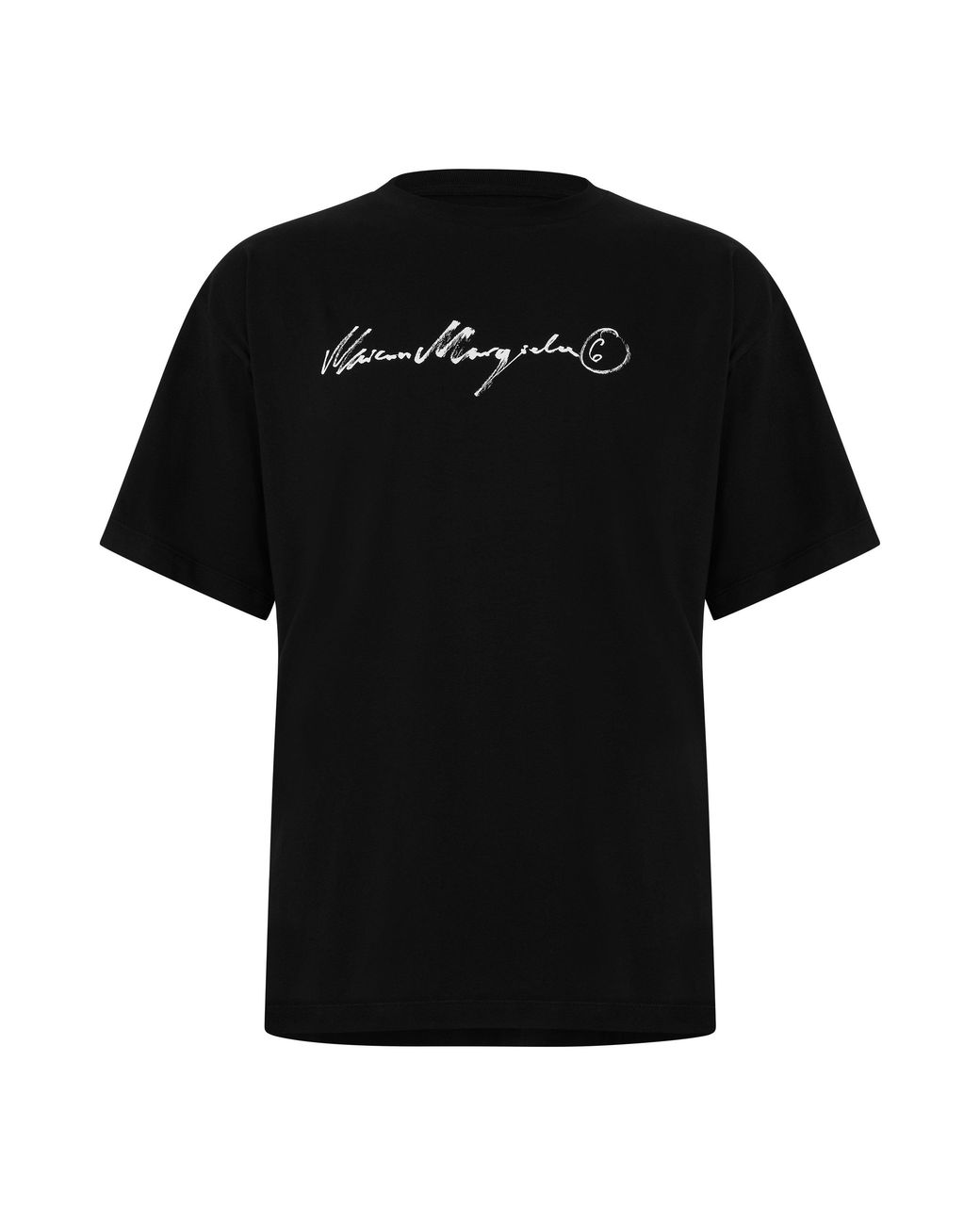 MM6 by Maison Margiela Black Signature Overdyed Tee for men