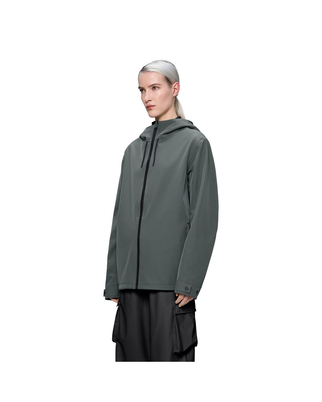 Rains Gray Suva Softshell Waterproof Jacket