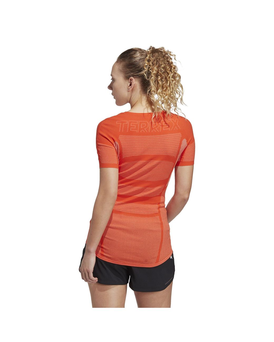 Adidas Orange Drynamo Short Sleeve Light Training Top