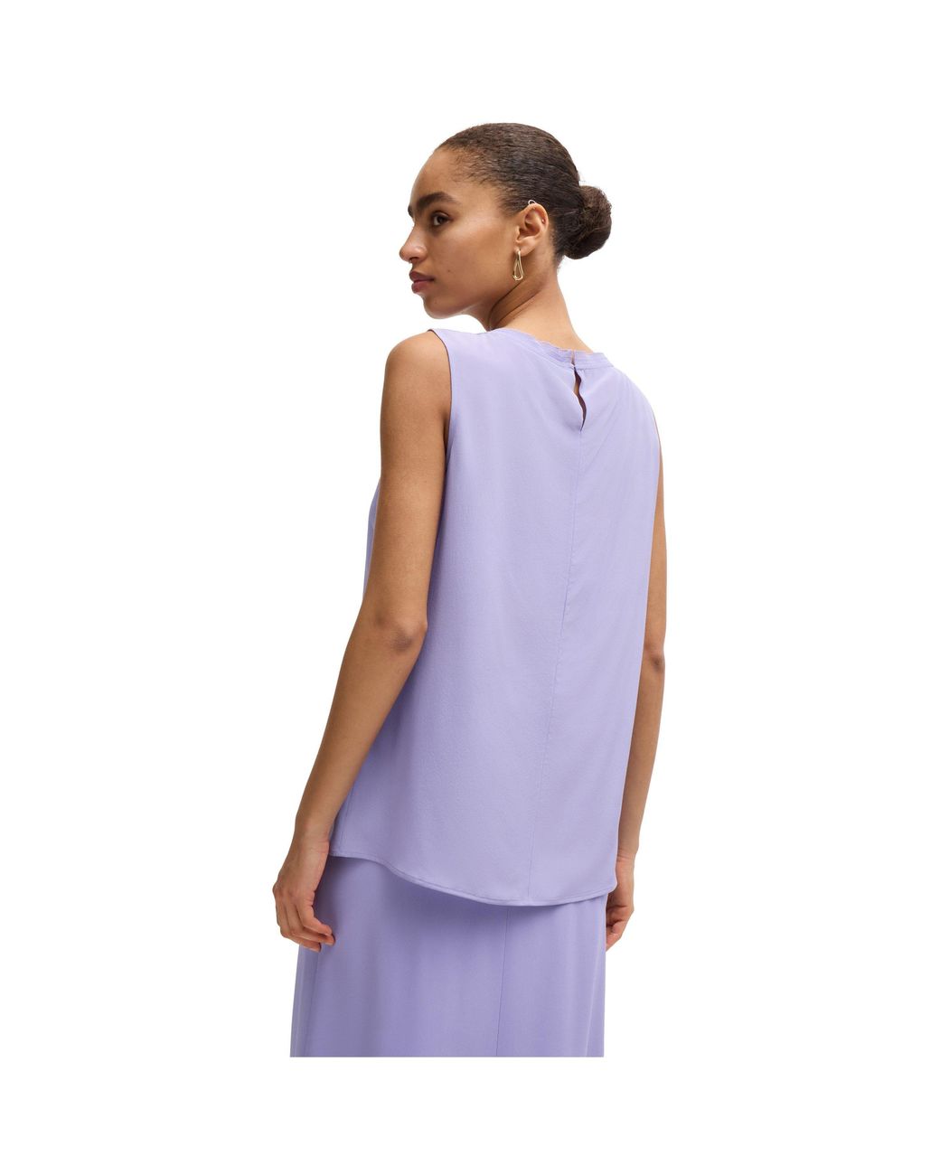 Boss Purple Bemiula Long Sleeve Long Blouse