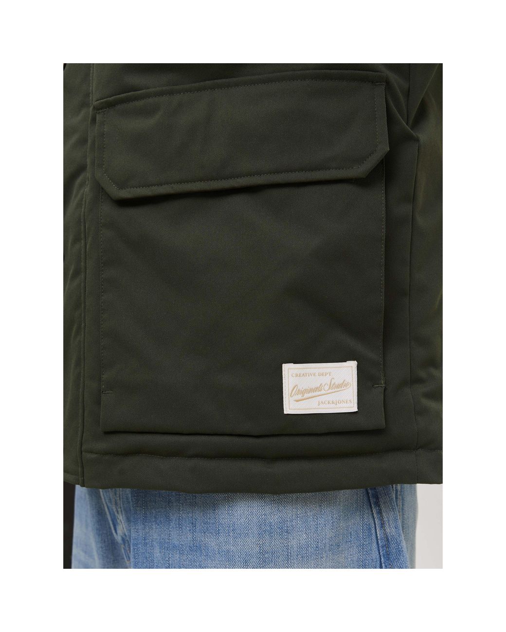 Jack & Jones Green Norrebro Padded Field Jacket for men