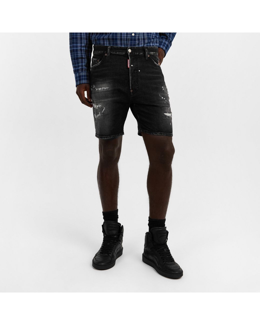 DSquared² Gray Marine Shorts for men