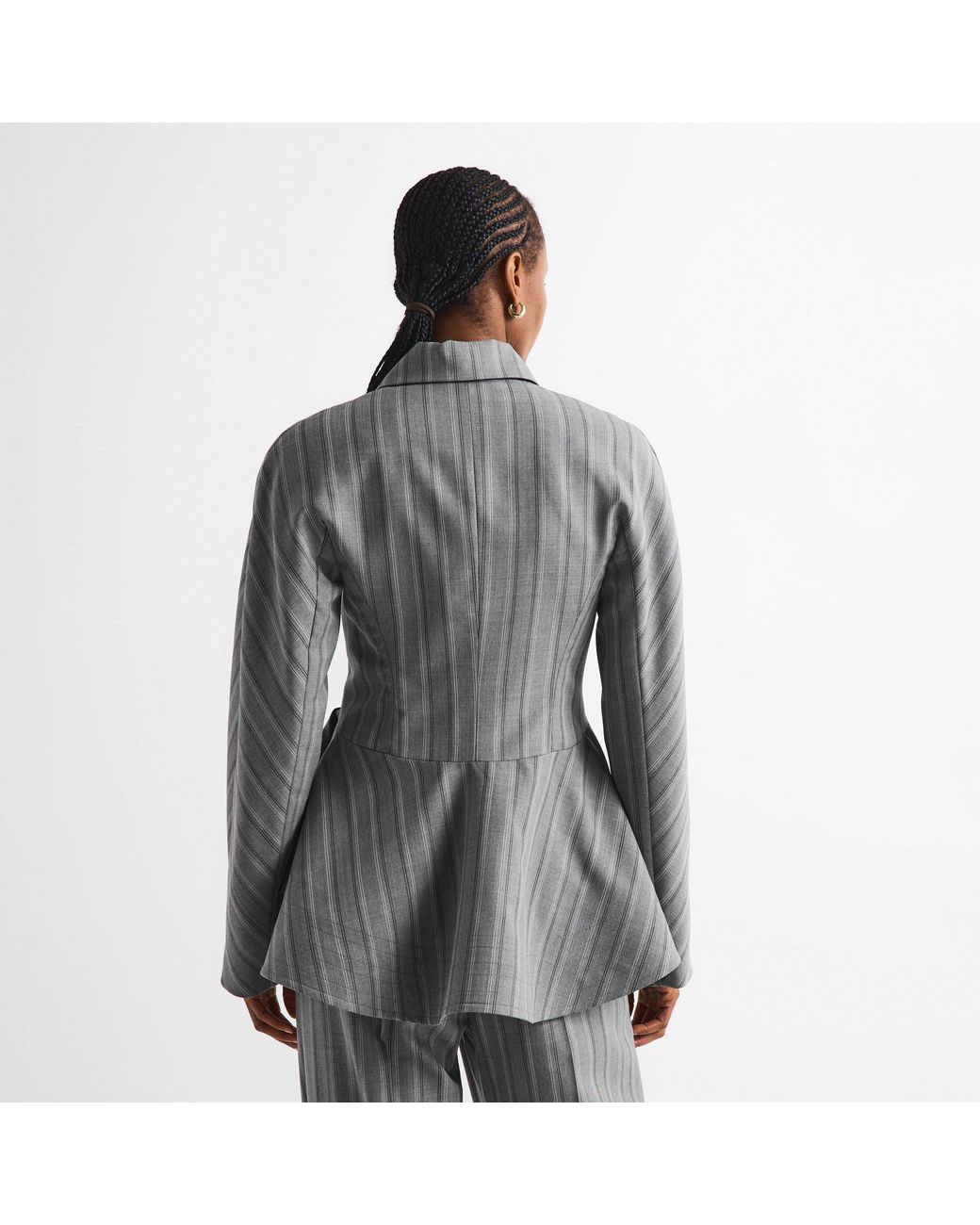 Stella McCartney Gray Peplum Top