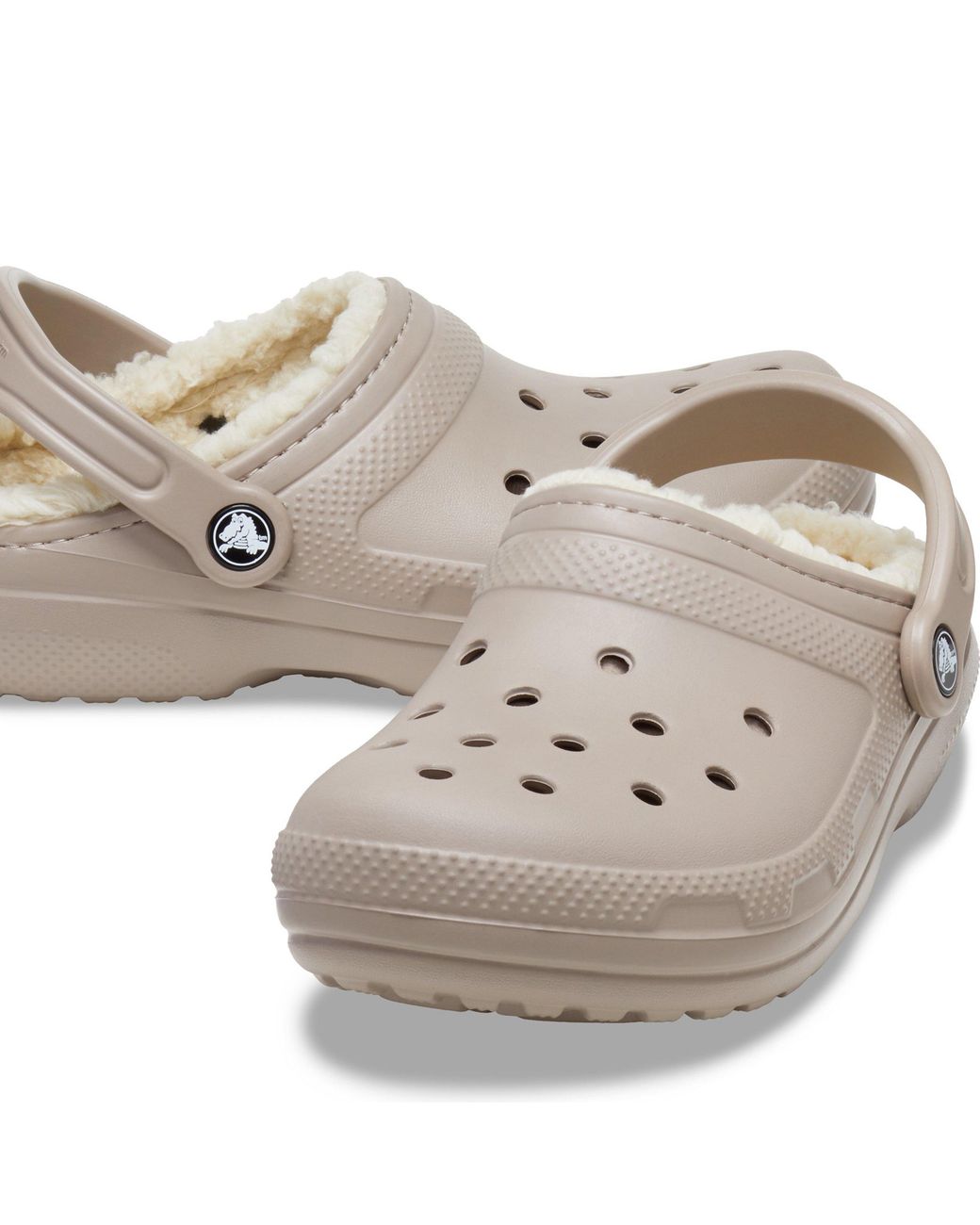 CROCSTM Natural Classic Lined Mule Slippers