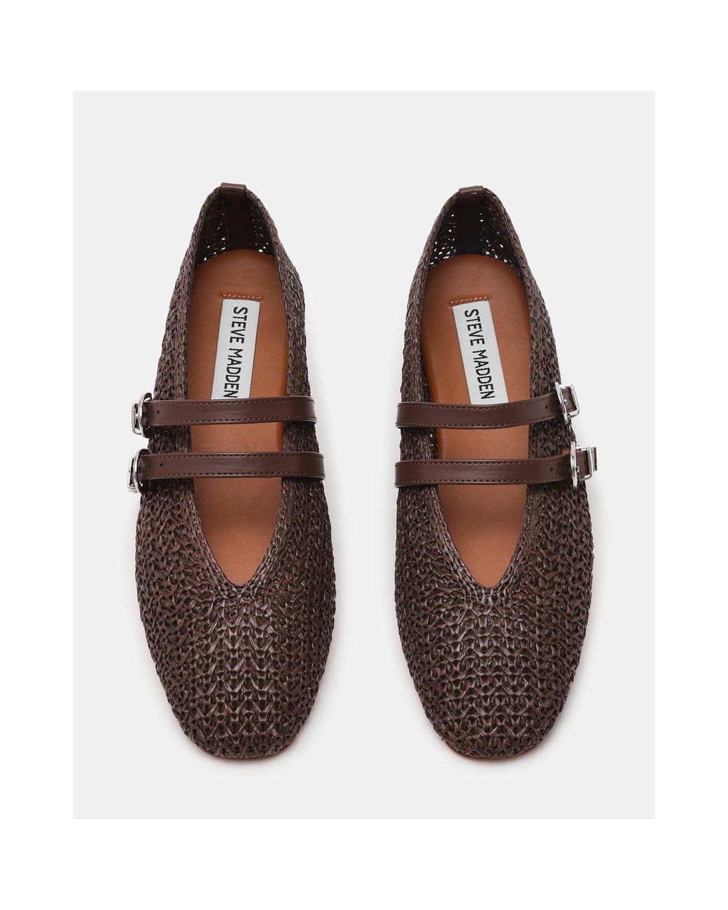Steve Madden Brown Ballet Pumps
