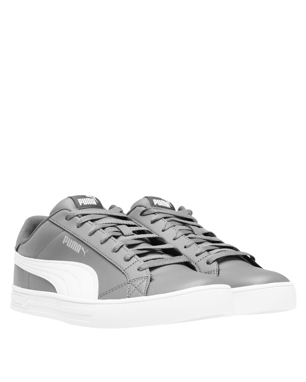PUMA Gray Smash Vulc 3 Low Trainers for men
