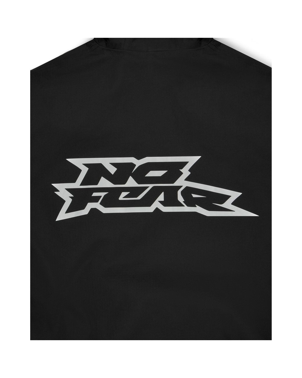 No Fear Black Oversized Ski Jacket for men