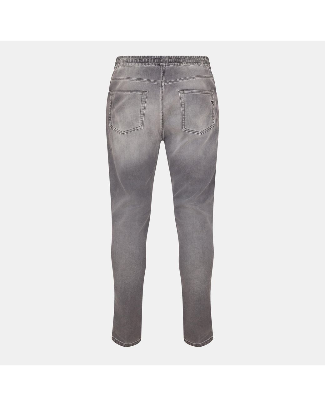 DIESEL Gray Wide Leg Relaxed Fit Jeans for men