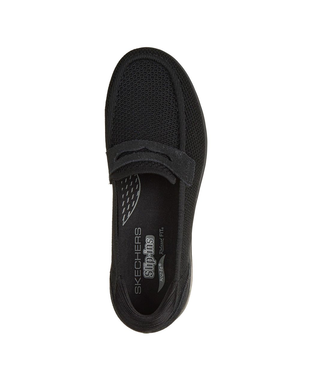 Skechers Black Af N Joy Lite Arch Fit Slip-On Trainers
