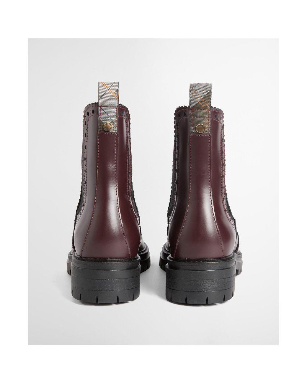 Barbour Brown Fawne Leather Chelsea Boots