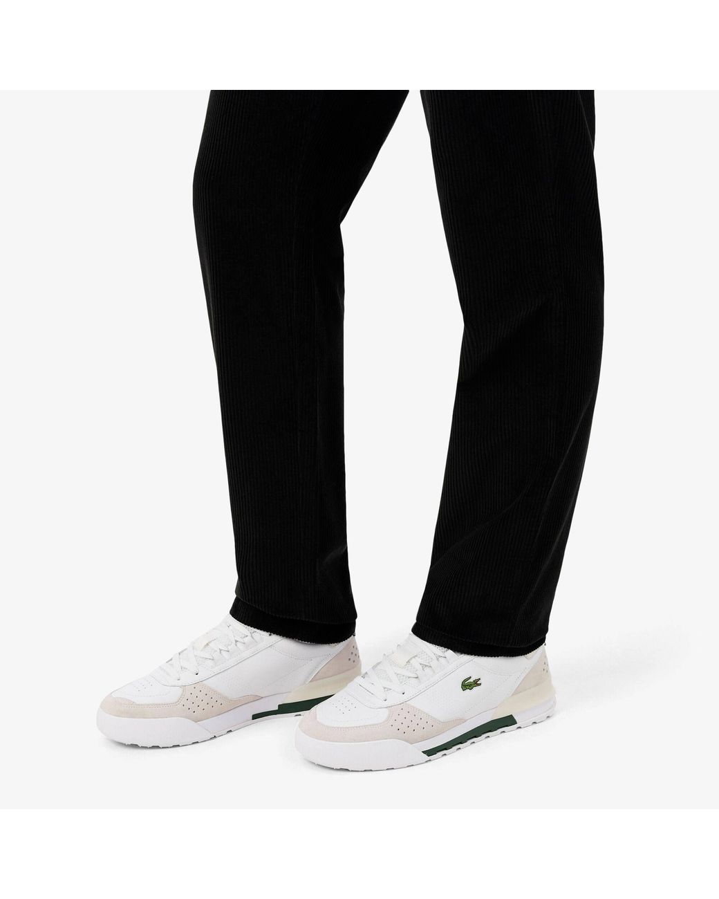 Lacoste White Slam Break Sn72 Leather Low-Top Trainers for men