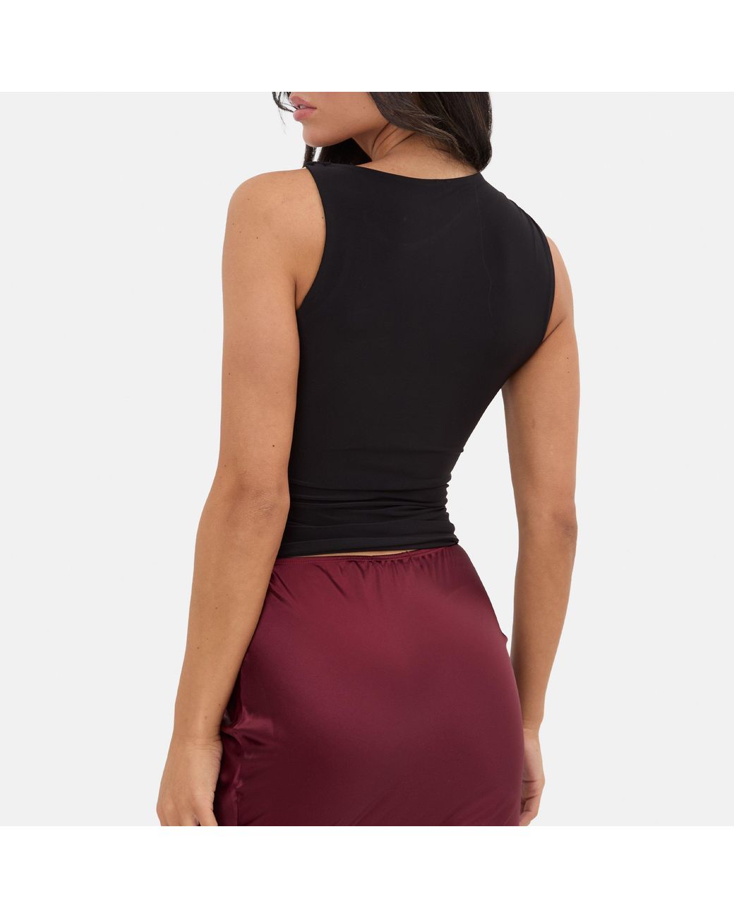 I Saw It First Black Hardwear Trim Top