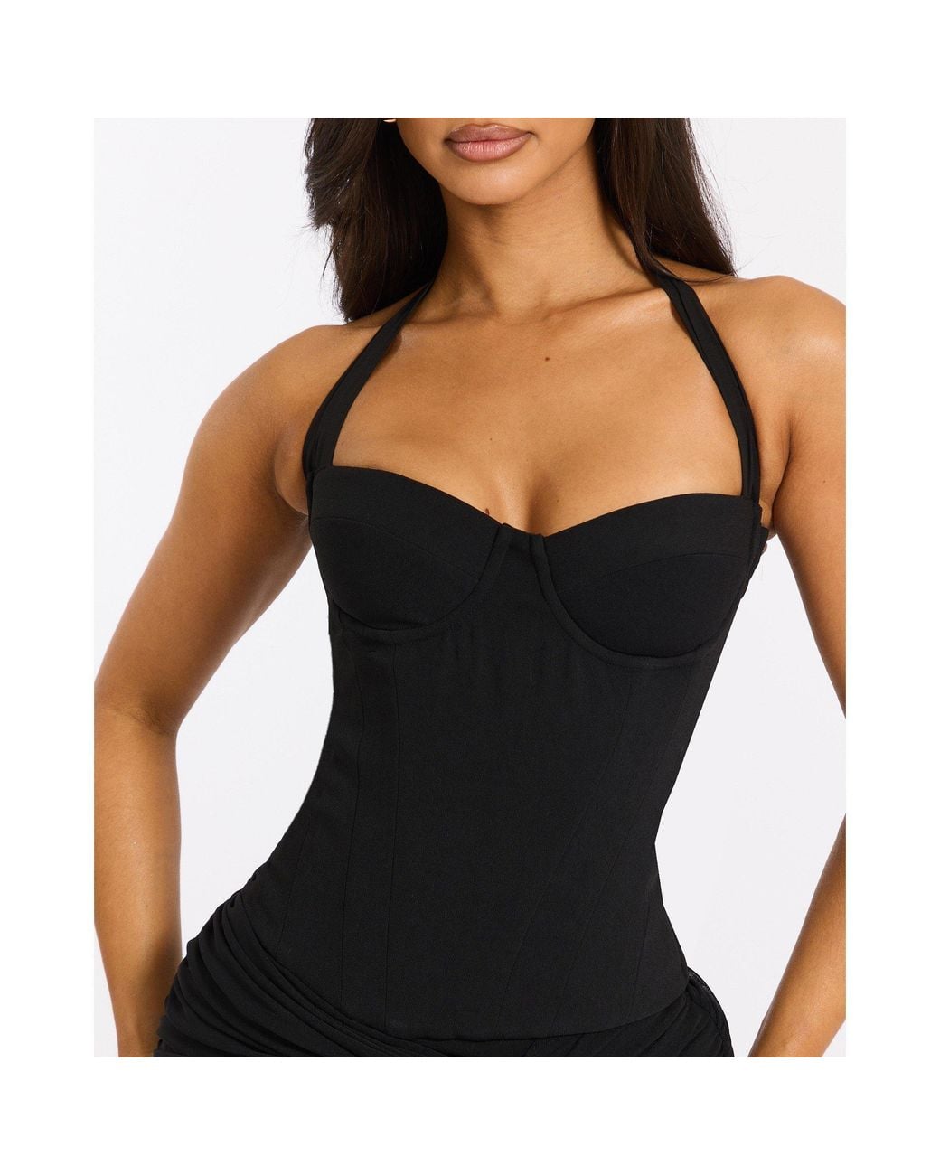 Mars the Label Black Zadie Corset Top