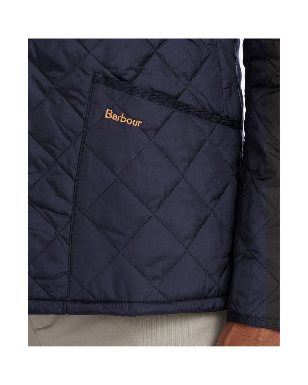 Barbour Blue Heritage Liddesdale Diamond Quilted Long Sleeve Quilted Jacket for men