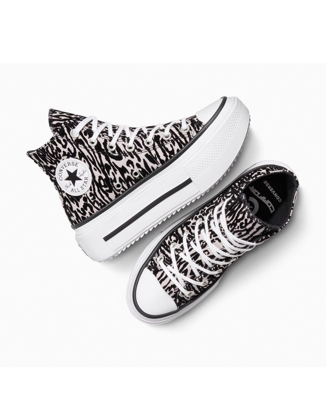 Converse Blue Chuck Taylor All Star Lif Platform Trainers