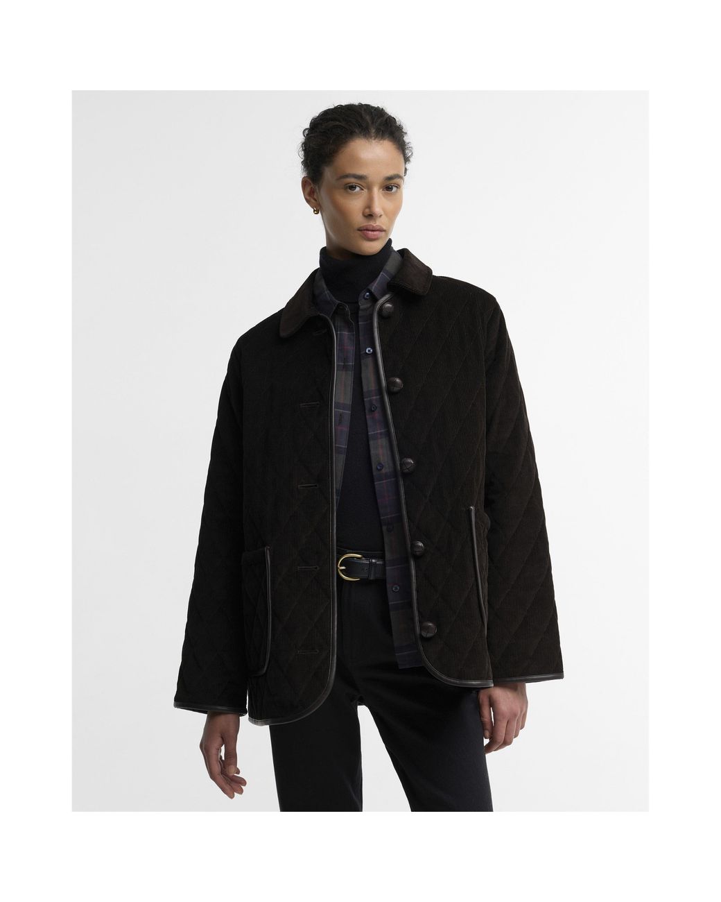 Barbour Black Marlow Cotton Quilted Jacket