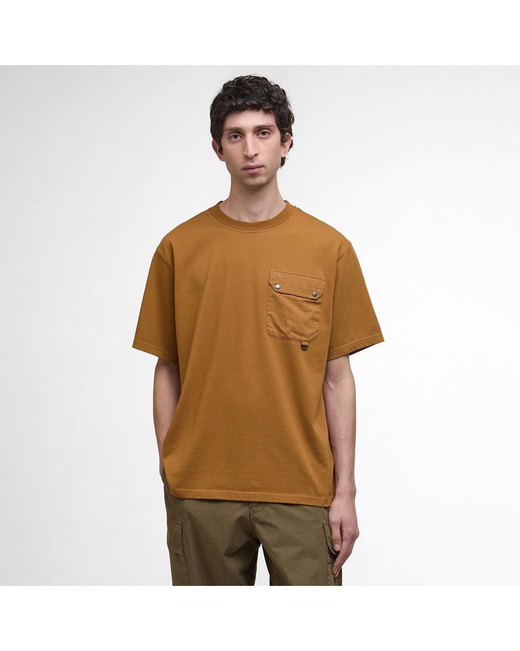 Barbour Brown Leazes T-Shirt for men