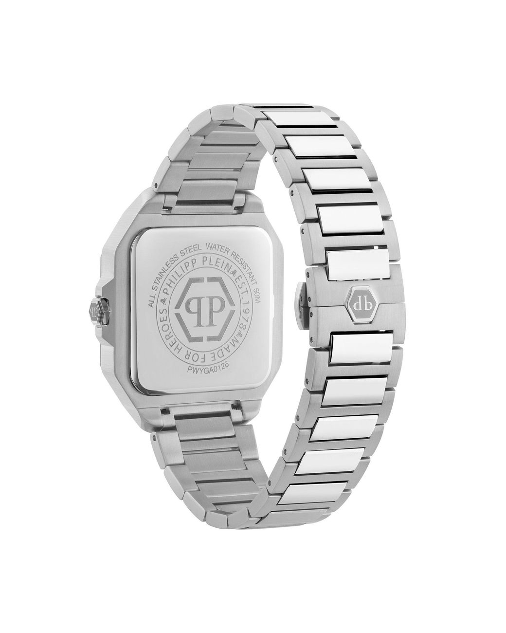 Philipp Plein Metallic Rock Couture Analogue Quartz Watch for men