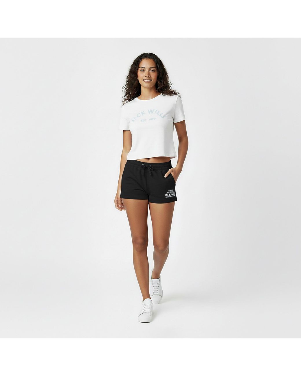 Jack Wills Black Bea Sweatshorts