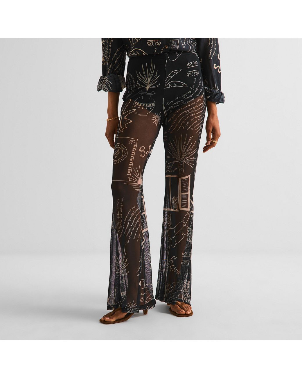 Never Fully Dressed Green Palm Trousers