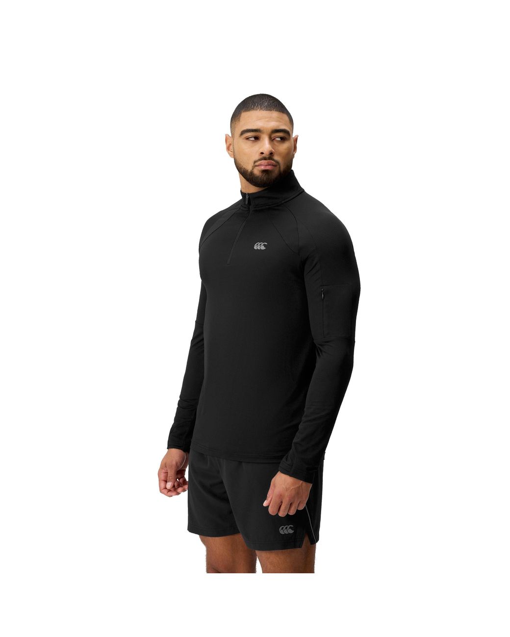 Canterbury Black Tempo Long Sleeve T-Shirt for men