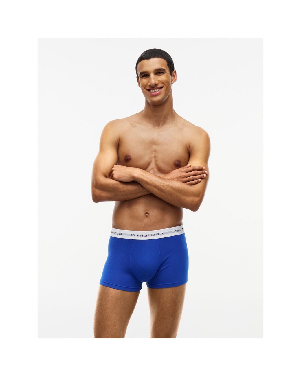 Tommy Hilfiger Black 3-Pack Logo Waistband Trunks for men