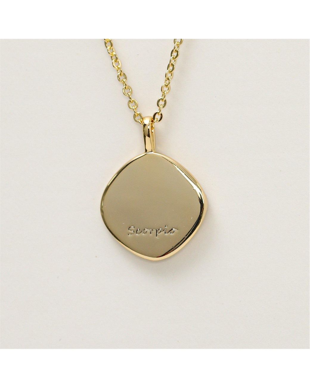 Jon Richard Red Plated Molten Horoscope Necklace