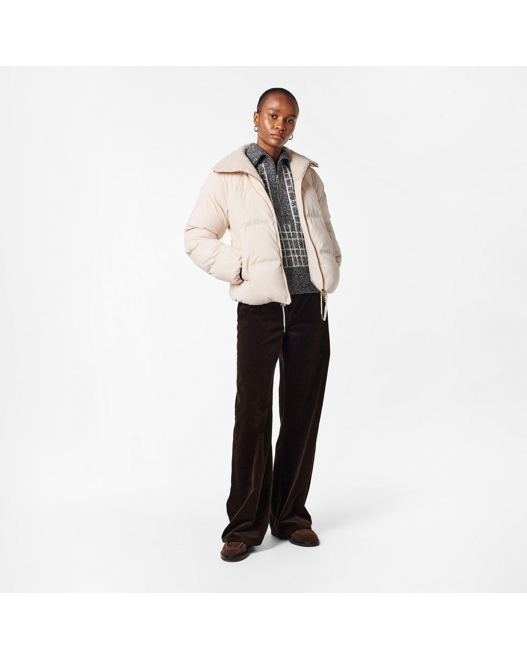 Varley Natural Brackley Cord Puffer Jacket