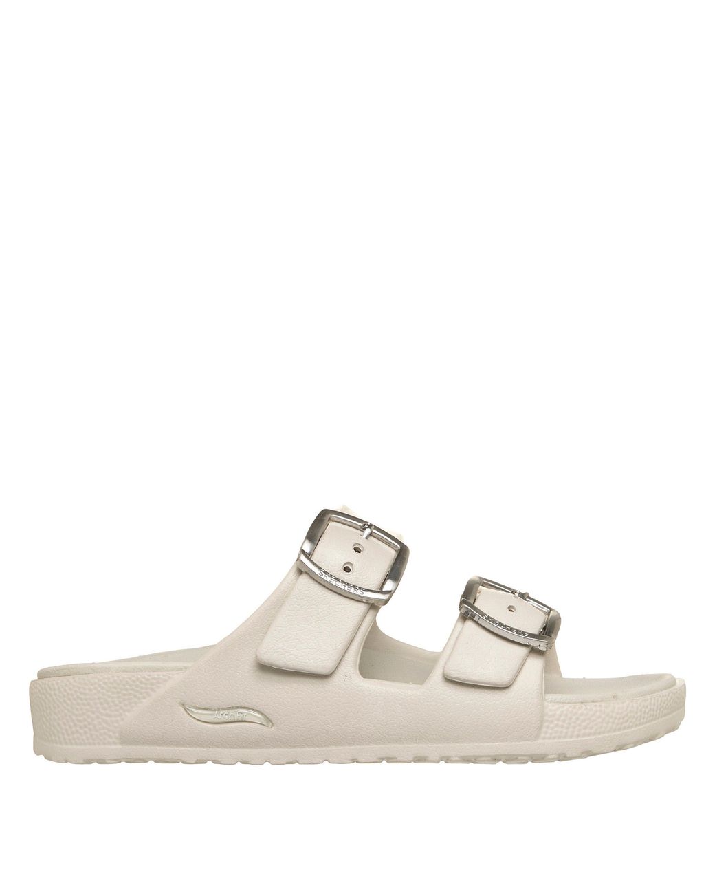 Skechers White Flat Sandals