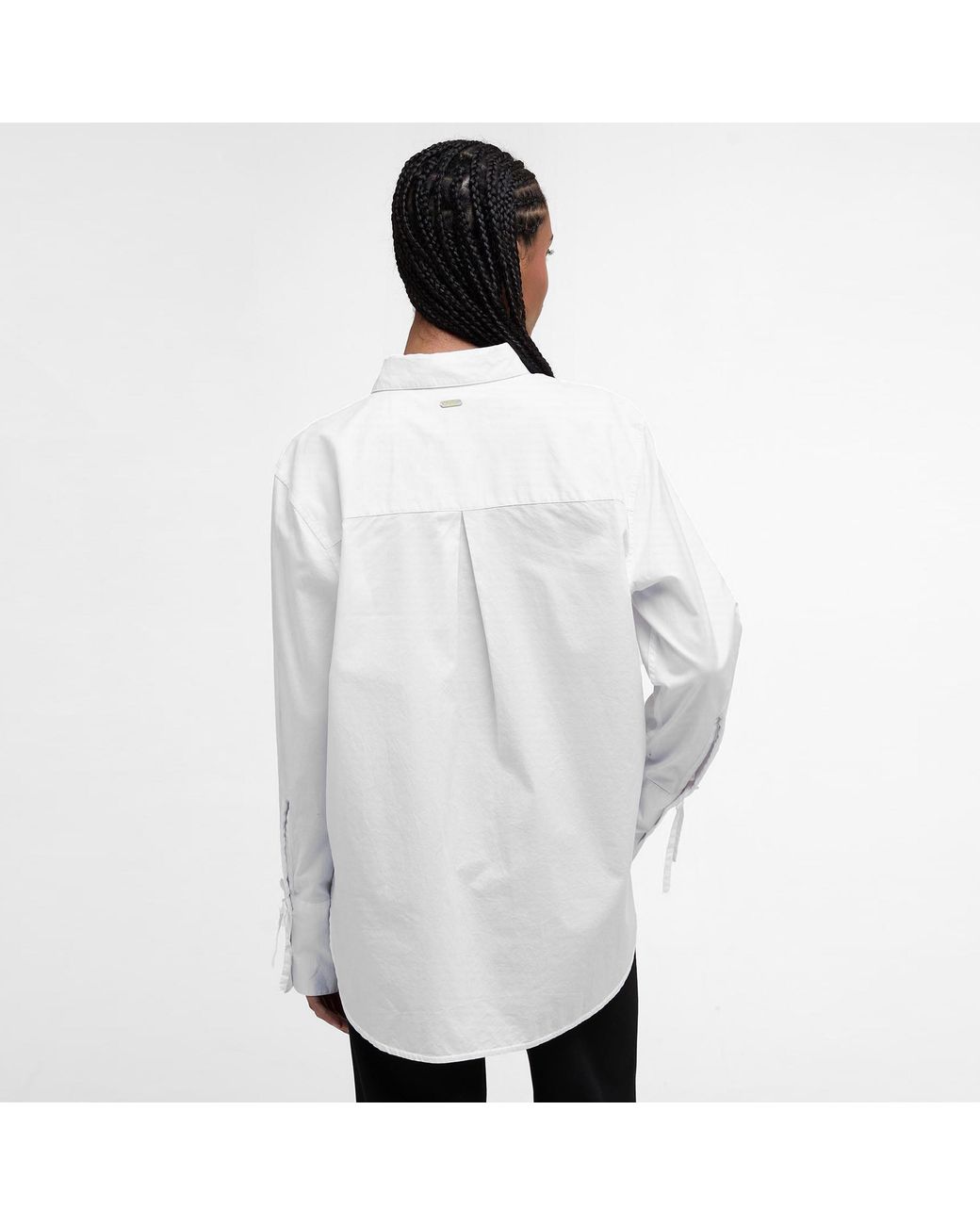 Barbour White Freya Relaxed Shirt
