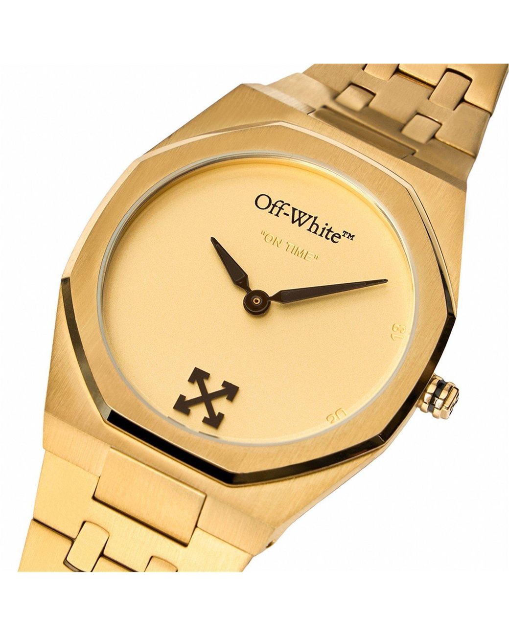 Off-White c/o Virgil Abloh Metallic On Time Analogue Quartz Watch for men